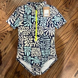 Mini Boden Rashguard girls swimsuit NWT